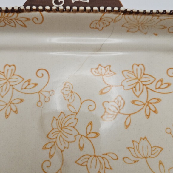 Temptations Floral Lace Square Baker, Cottagecore Floral Bakeware,... - Picture 6 of 11